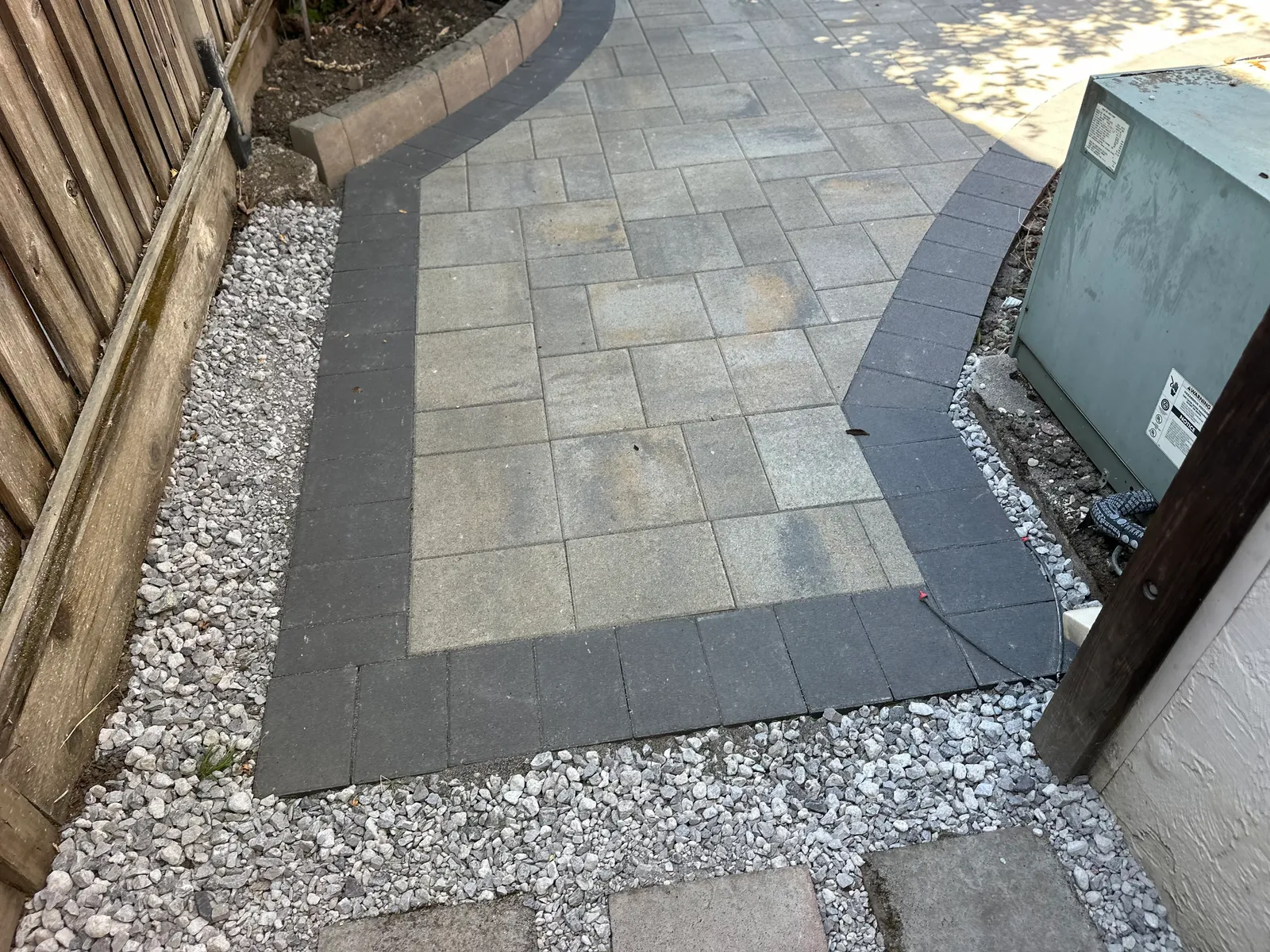Curved Paver Walkway